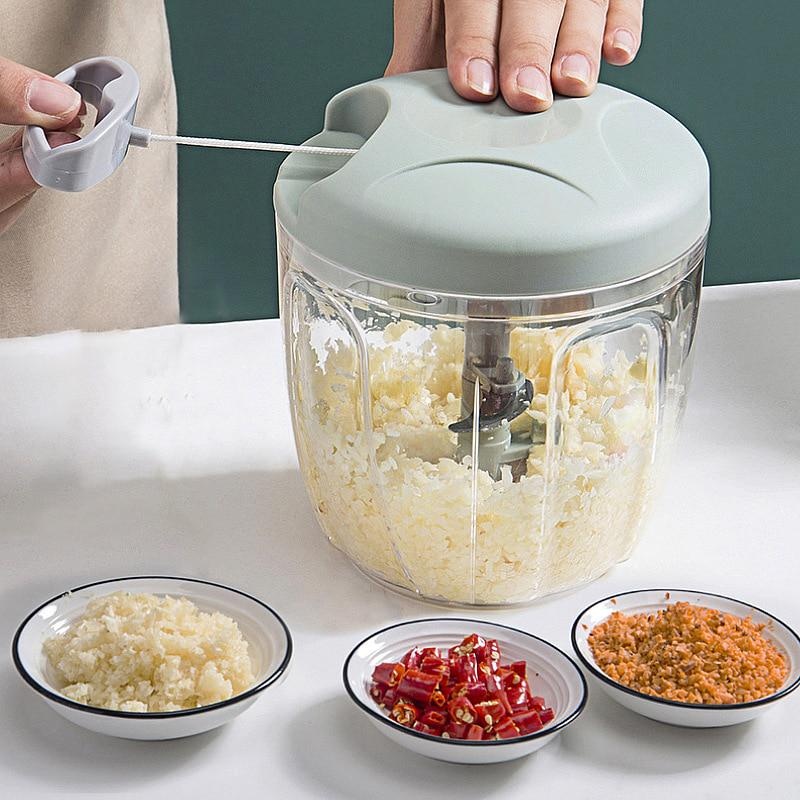Kitchen Gadgets Under 500 - 500/900ML Manual Meat Mincer Garlic Chopper