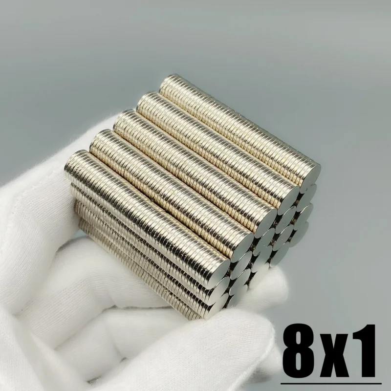 Kitchen Gadgets Under 500 - 8*1mm Fridge Tool Magnet 20/50/100/200/300/500/Pcs Round