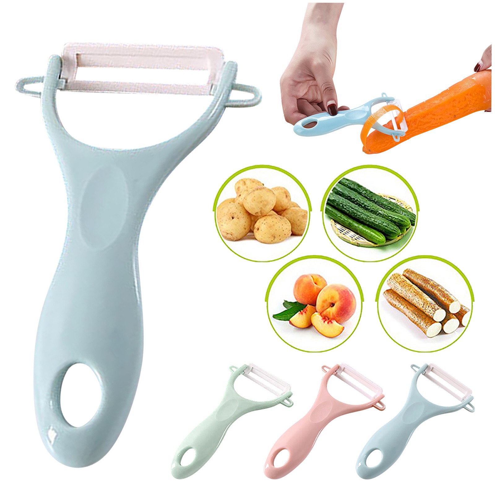 Kitchen Gadgets Smart - Ceramic Creative Peeler Practical Multi-function Children