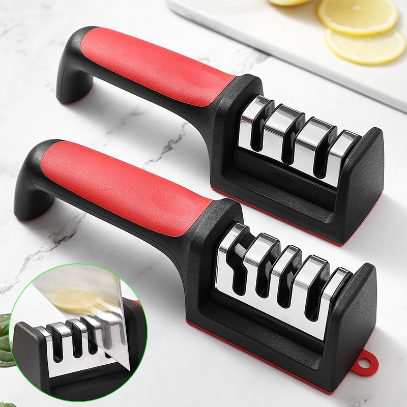 Kitchen Gadgets Needed - 3/4 Segment Knife Sharpener Kitchen Multifunctional