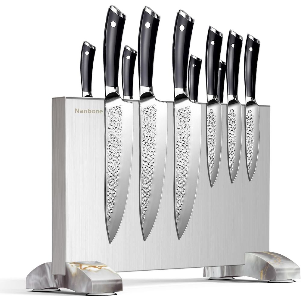 Magnetic Knife Strip - Magnetic Block Stand Without Knives Double