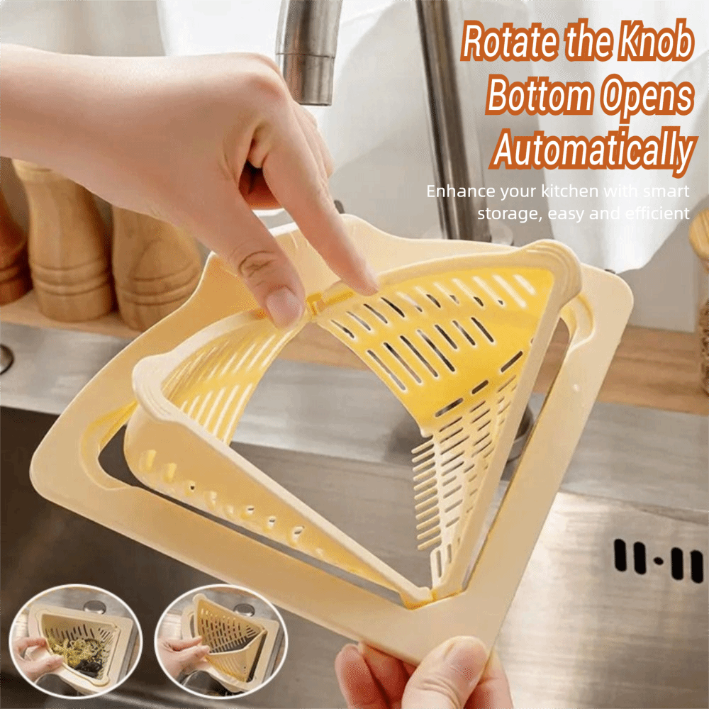 Kitchen Gadgets Needed - Durable Magnetic Sink Drain Basket Triangle