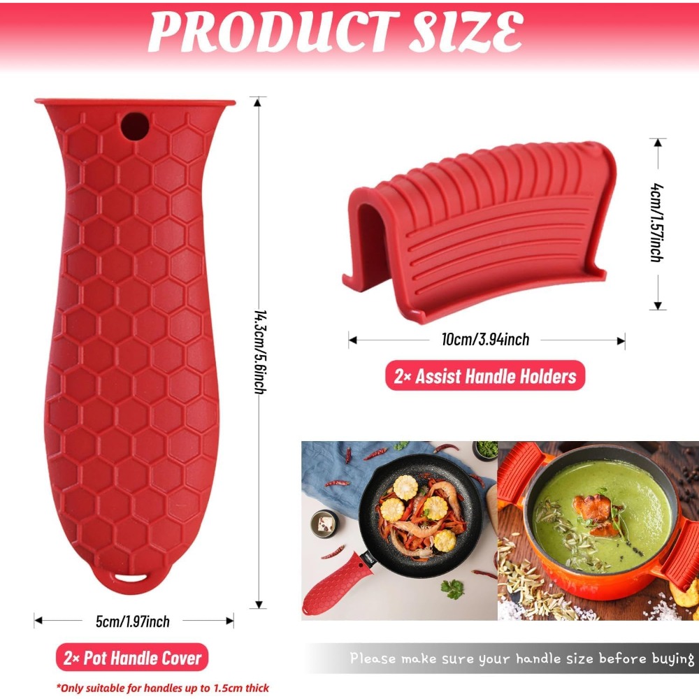 Heat Resistant Silicone Pot Ha - Cast Iron Skillet ulasan dan harga