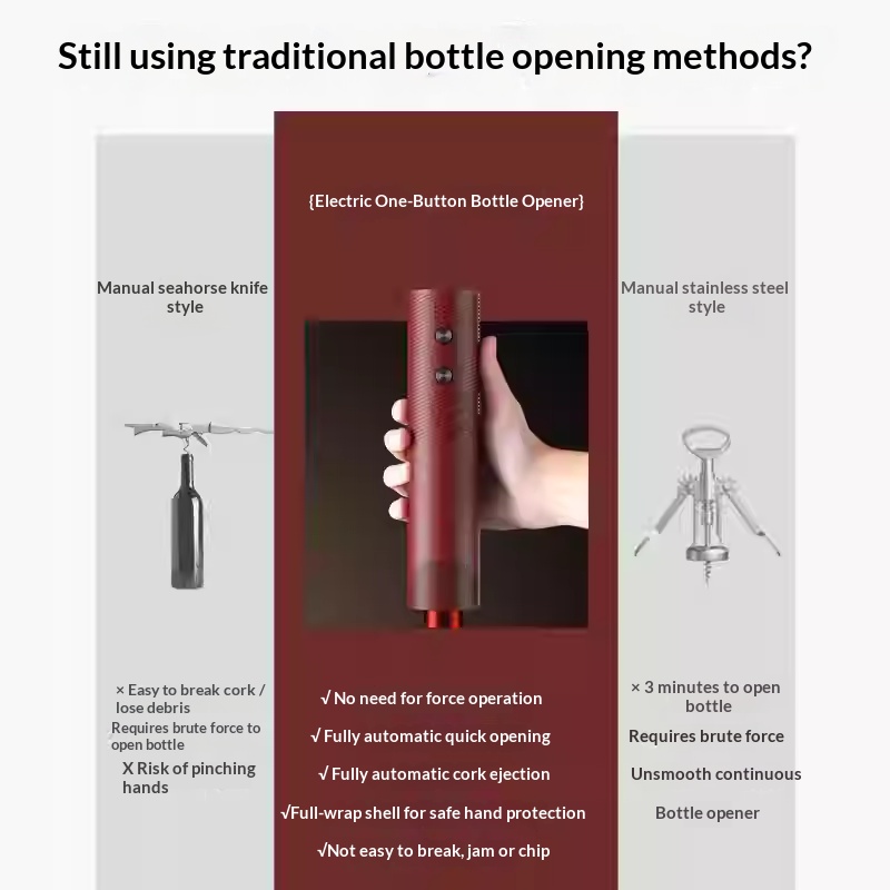 Electric Wine Bottle Opener Re - Electric Can Opener ulasan dan harga