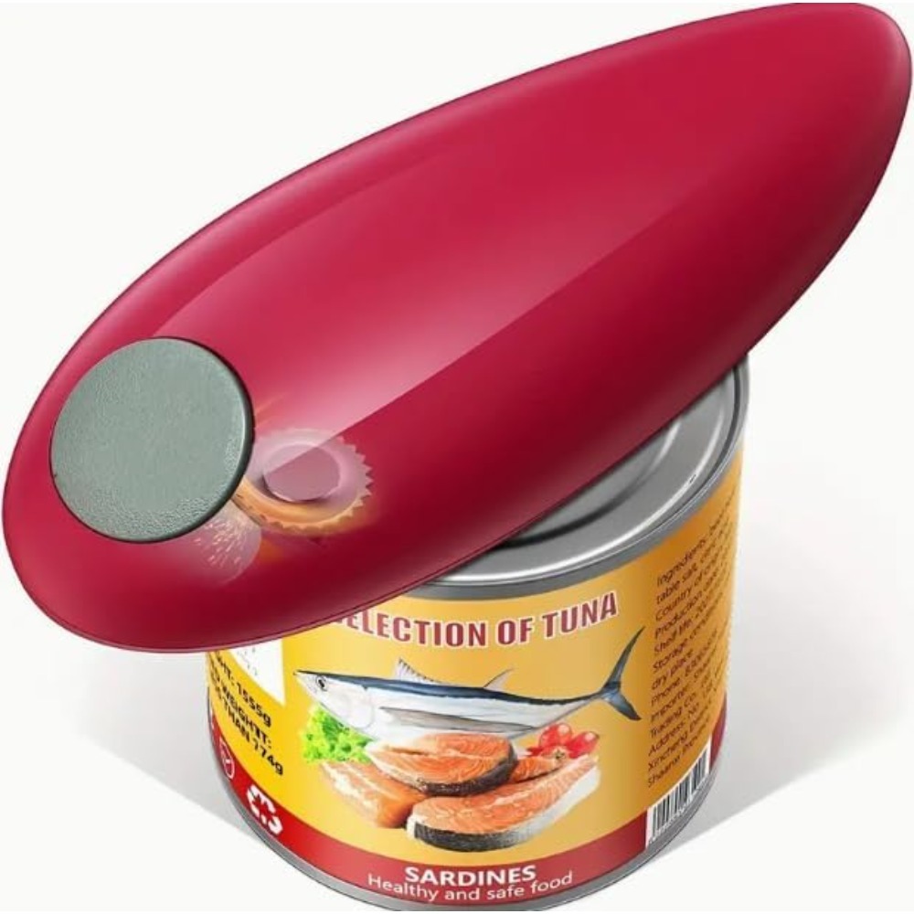 1pc Red Electric Can Opener Bo - Electric Can Opener ulasan dan harga