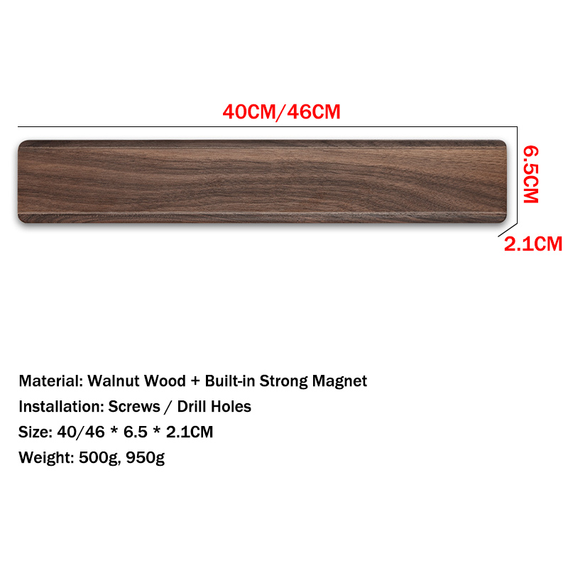 Walnut Wood Strong Magnetic Kn - Magnetic Knife Strip ulasan dan harga