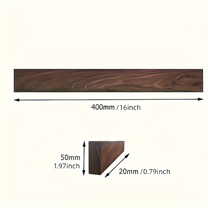 1pc, 16inch Walnut Magnetic Kn - Magnetic Knife Strip ulasan dan harga