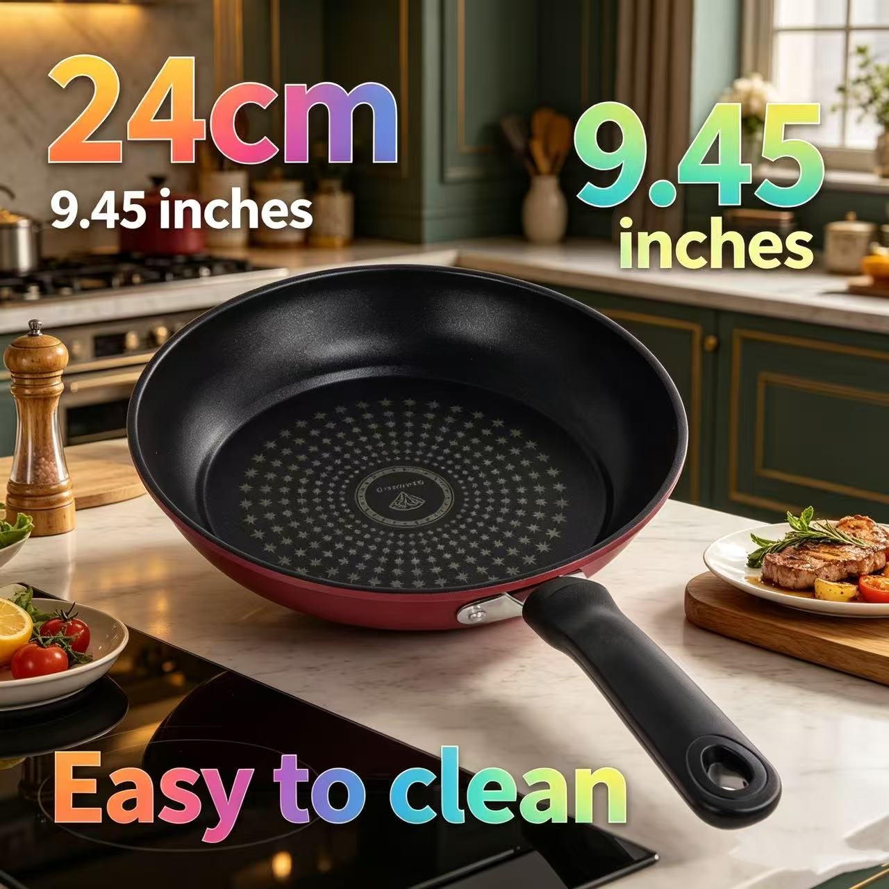 Premium Granite Non Stick Fryi - Cast Iron Skillet ulasan dan harga