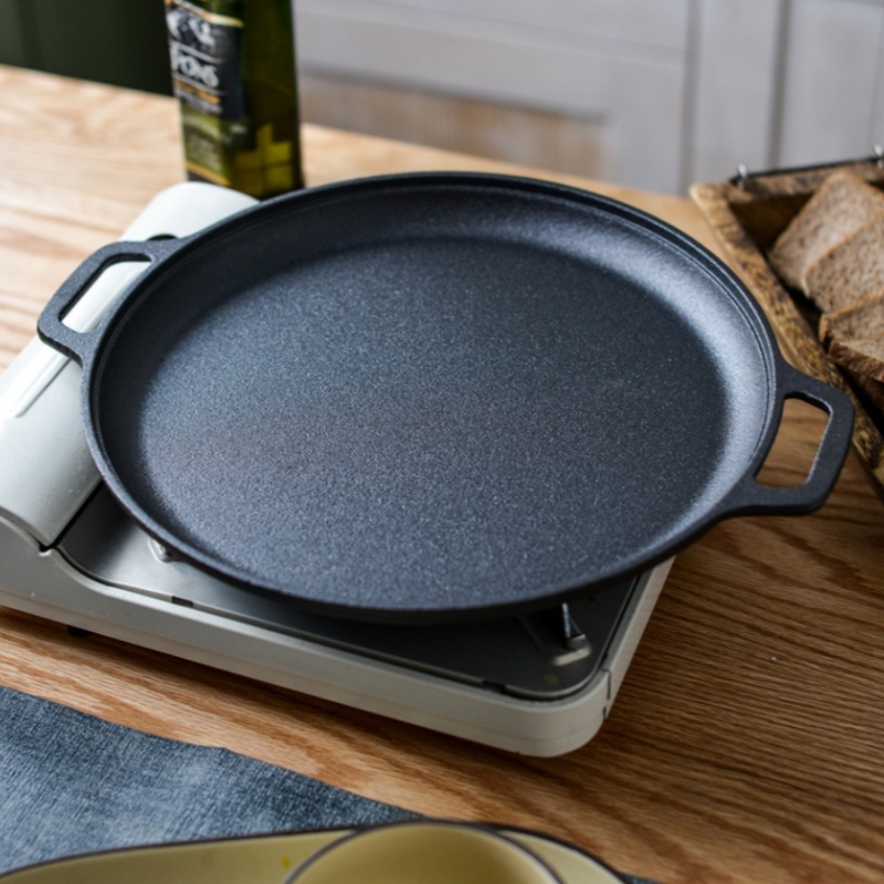 JUSTINLAU Double-Ear Frying Pa - Cast Iron Skillet ulasan dan harga