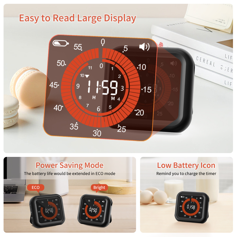 Fashion Visual Timer Rechargea - Kitchen Gadgets Smart ulasan dan harga