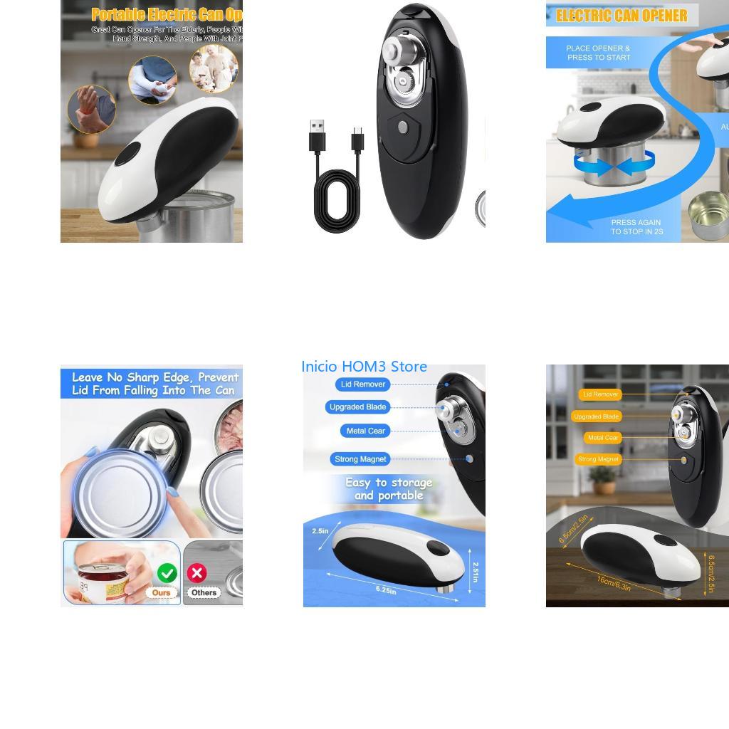 A5YD No Sharply Edges Handheld - Electric Can Opener ulasan dan harga