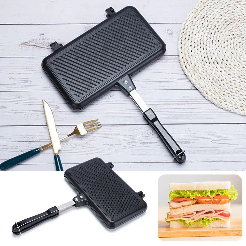 Double-Sided Frying Pan Non-St - Cast Iron Skillet ulasan dan harga