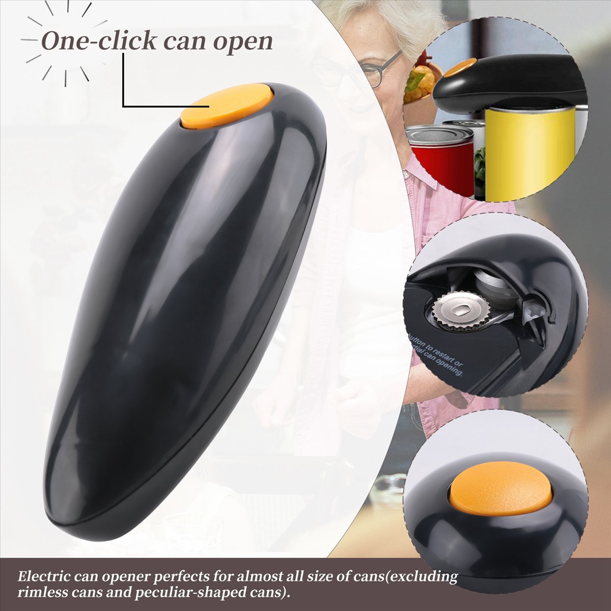 newA10R Electric Can Opener, O - Electric Can Opener ulasan dan harga