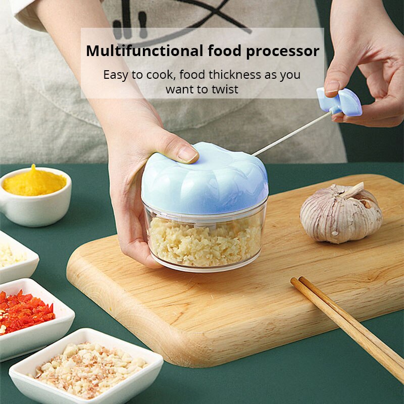 1pc Blue/Pink Manual Garlic Ma - Kitchen Gadgets Blender ulasan dan harga