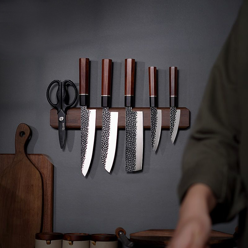 Brand Thick Acacia Wood Magnet - Magnetic Knife Strip ulasan dan harga