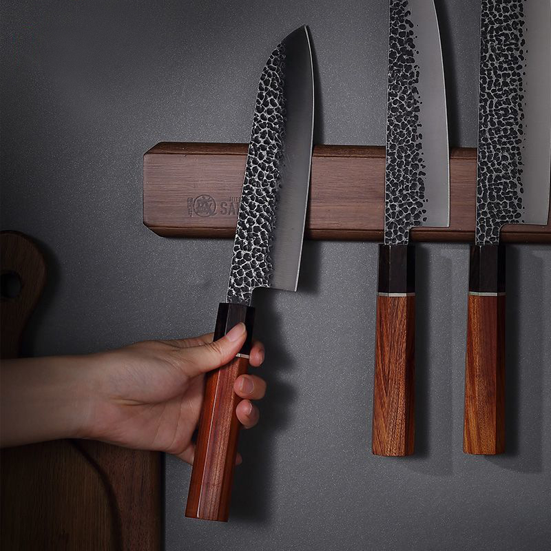 Brand Thick Acacia Wood Magnet - Magnetic Knife Strip ulasan dan harga