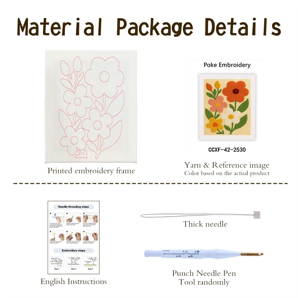 Flower Bouquet punch needle em - Kitchen Gadgets Crossword ulasan dan harga