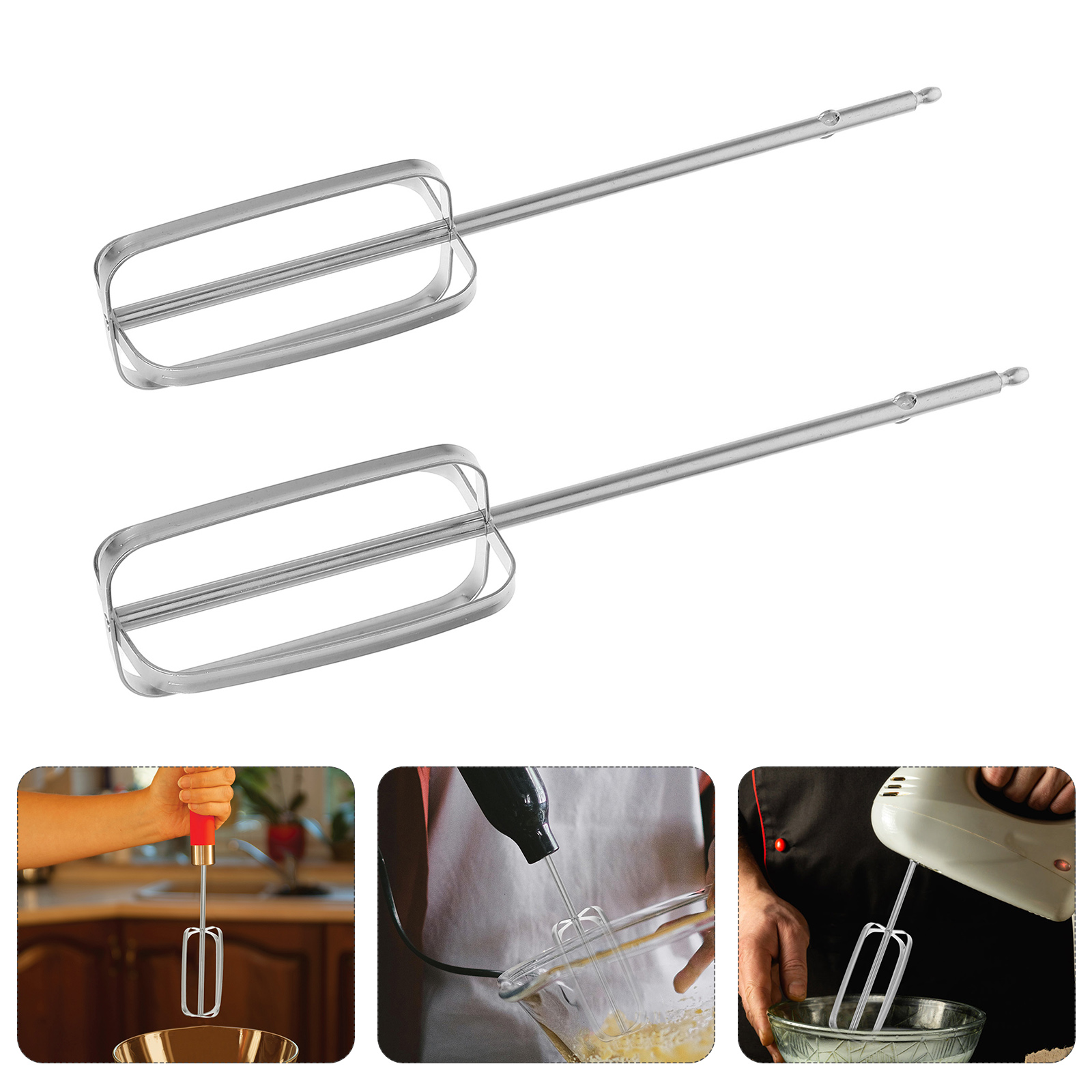 2 Pcs Stainless Steel Hand Mix - Kitchen Gadgets Blender ulasan dan harga