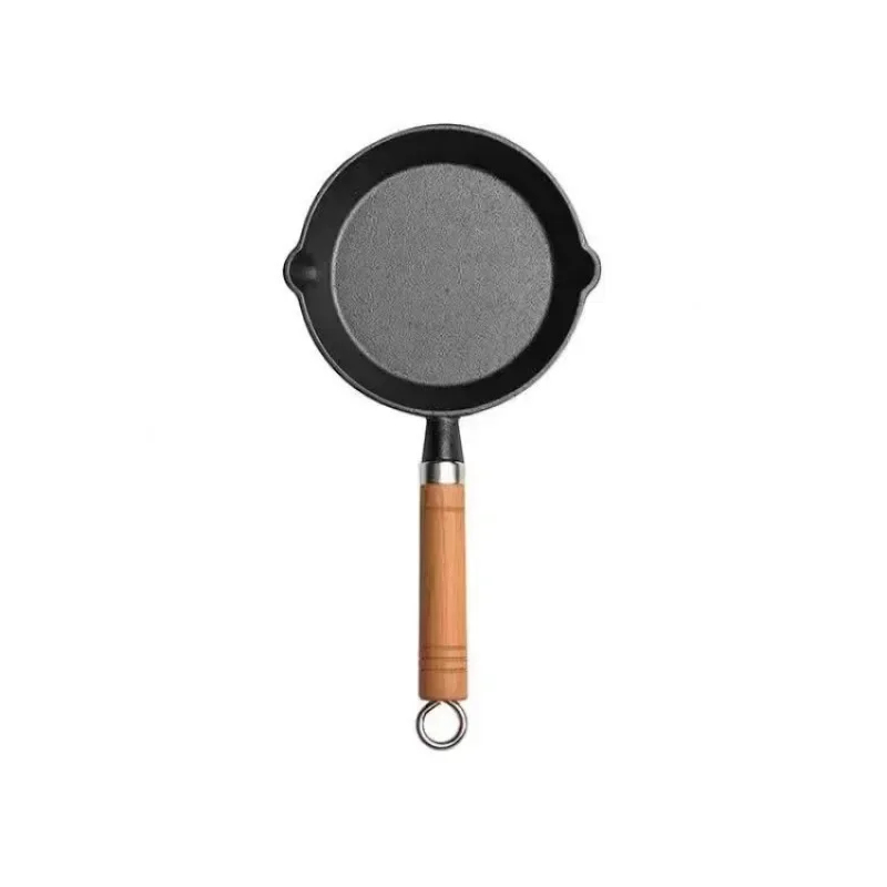 20cm Cast Iron Skillet Wooden  - Cast Iron Skillet ulasan dan harga